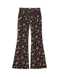 1qty RELIQUAT 90€ 0%  / Pantalon flare Charlotte - Navy Multicolor