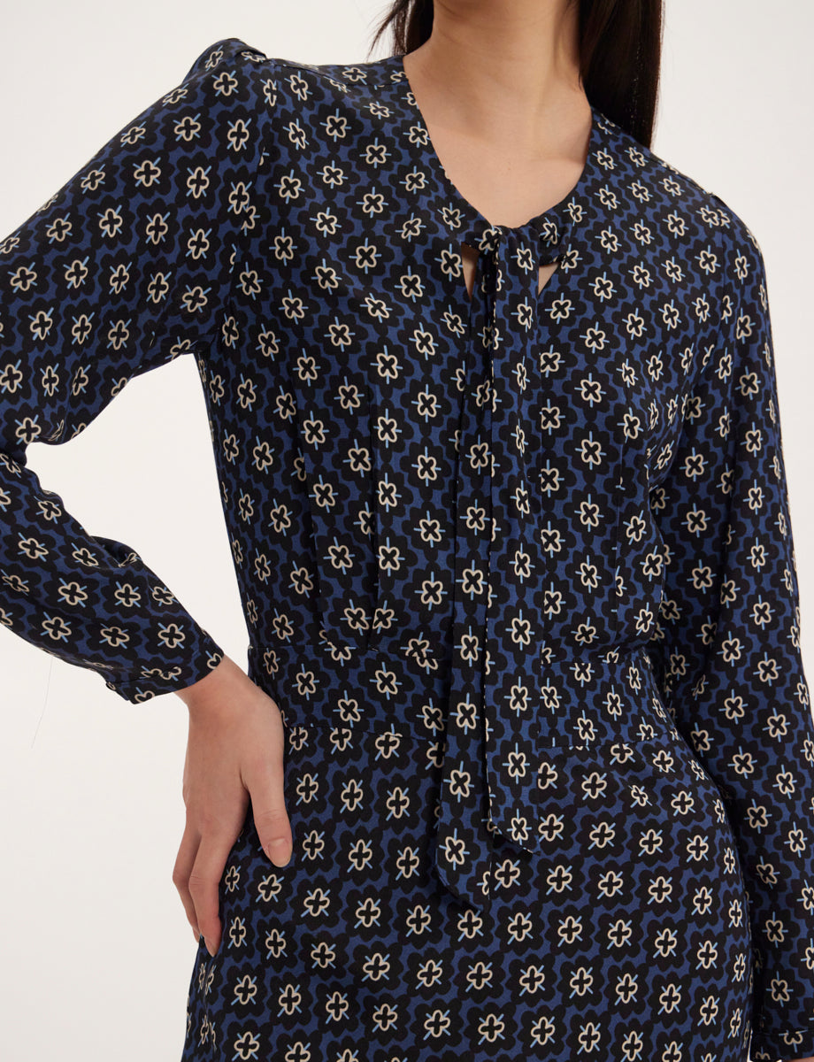 7qty RELIQUAT 120€ 54,5%  / Robe longue Ariel - Blue Multicolor