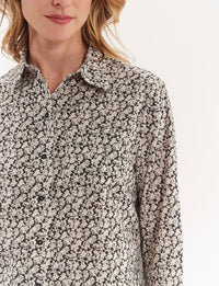 6qty RELIQUAT 80€ 0%  / Chemise droite Maureen - Black Beige