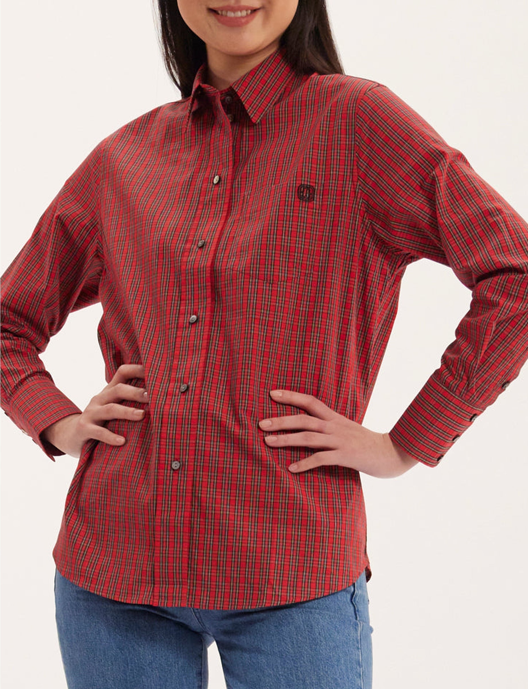 22qty RELIQUAT 65€ 11,1%  / Chemise droite Maureen - Red Multicolor