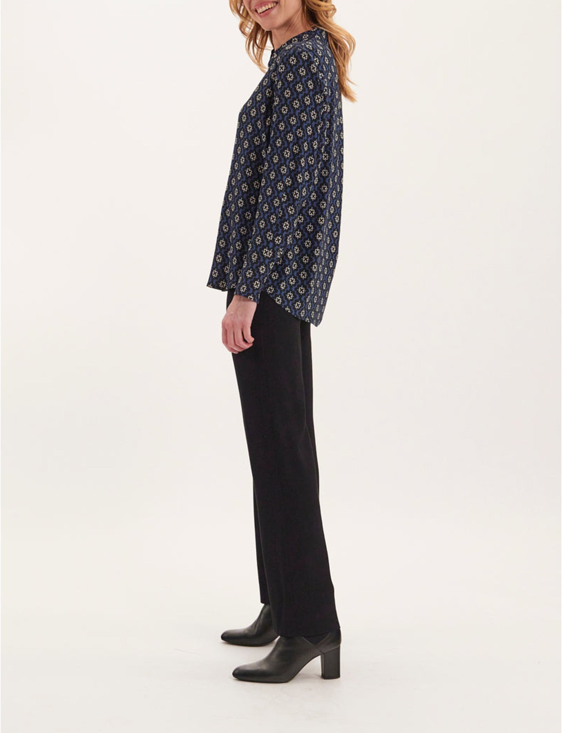 1qty RELIQUAT 80€ 100%  / Chemise droite Maureen - Blue Multicolor