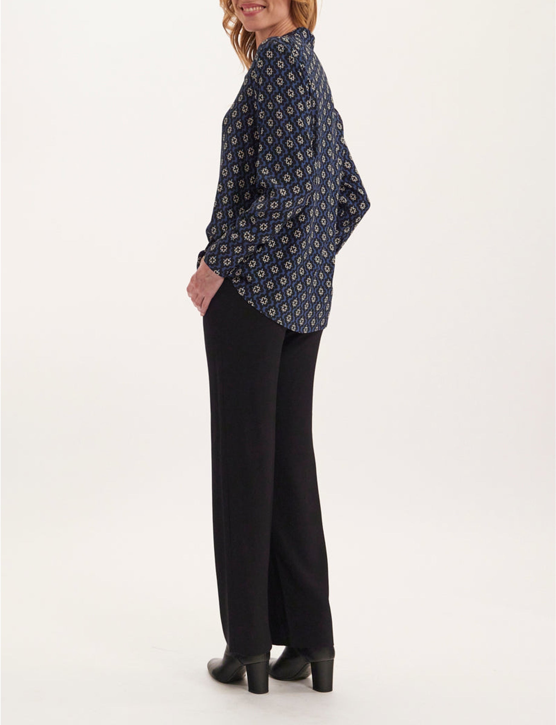 1qty RELIQUAT 80€ 100%  / Chemise droite Maureen - Blue Multicolor