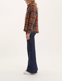 3qty RELIQUAT 80€ 0%  / Chemise droite Cassia en laine - Rust Multicolor