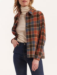 3qty RELIQUAT 80€ 0%  / Chemise droite Cassia en laine - Rust Multicolor