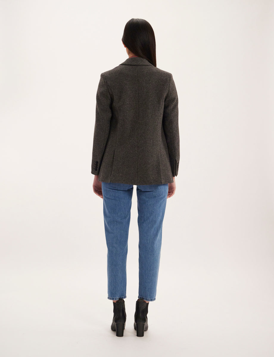 1qty RELIQUAT 120€ 100%  / Blazer Bruna en laine - Grey