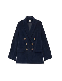 1qty RELIQUAT 120€ 100%  / Blazer croisé Ezio - Blue Navy