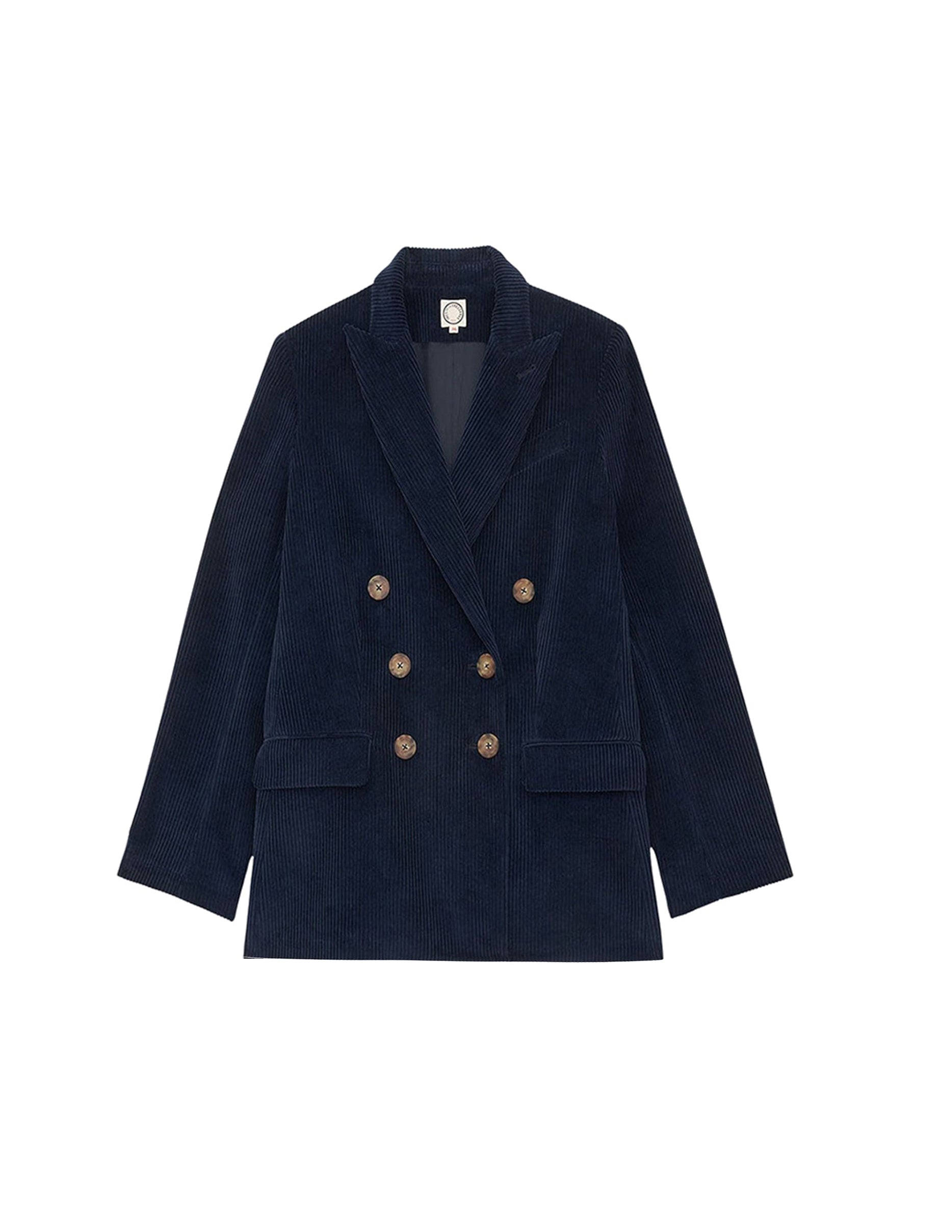 1qty RELIQUAT 120€ 100%  / Blazer croisé Ezio - Blue Navy
