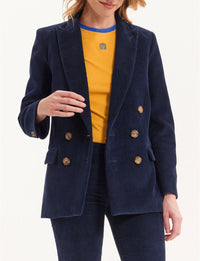 1qty RELIQUAT 120€ 100%  / Blazer croisé Ezio - Blue Navy