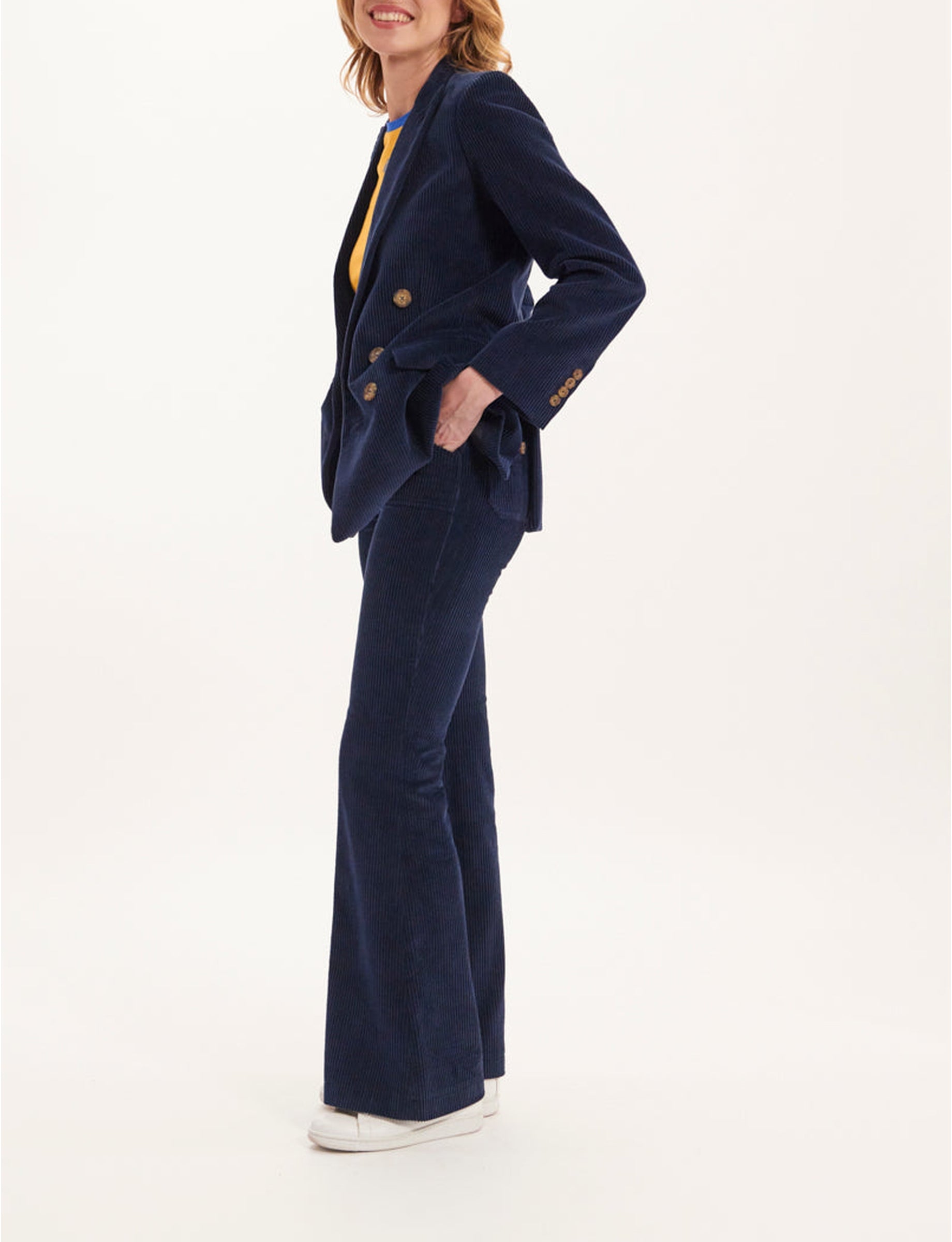 1qty RELIQUAT 120€ 100%  / Blazer croisé Ezio - Blue Navy