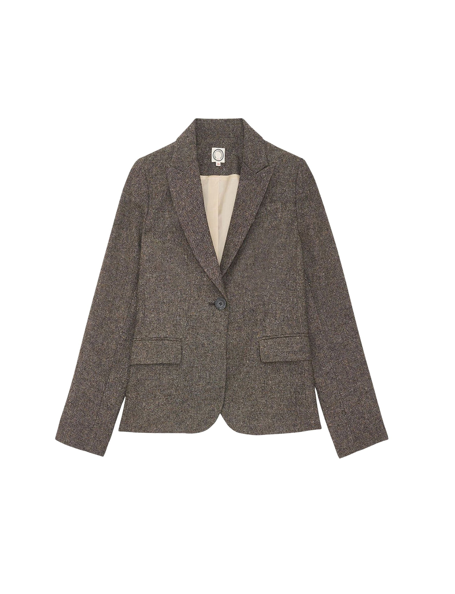 2qty RELIQUAT 90€ 25%  / Blazer Nicoletta en laine - Grey