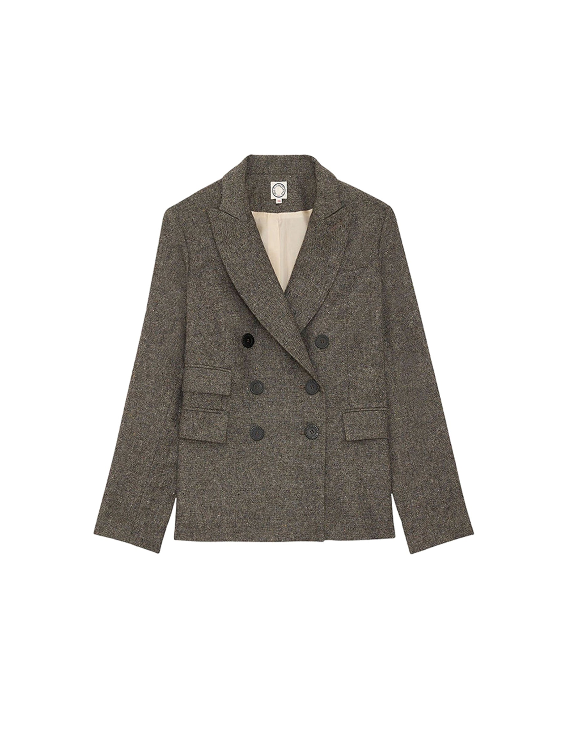 3qty RELIQUAT 120€ 50%  / Blazer croisé Maurice en laine - Grey
