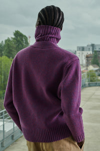 VIOLET _ Cardigan Sergio en laine - Violet