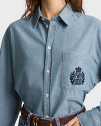 Chemise H&W Crest en denim - Chambray