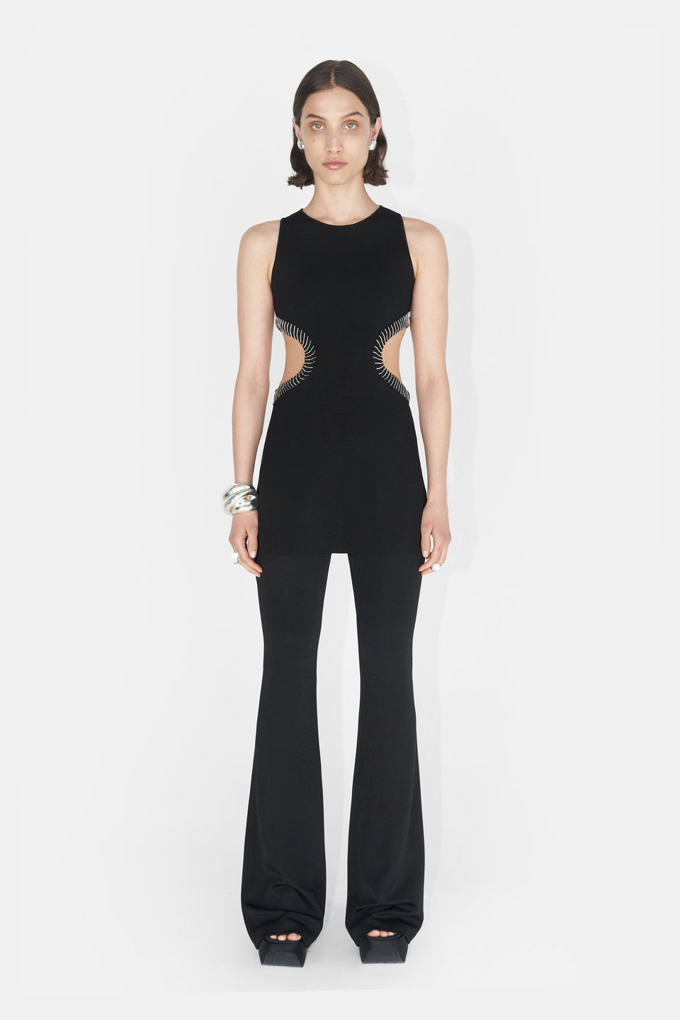 Mirrored Luna Top - Black