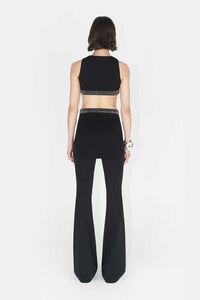 Mirrored Luna Top - Black