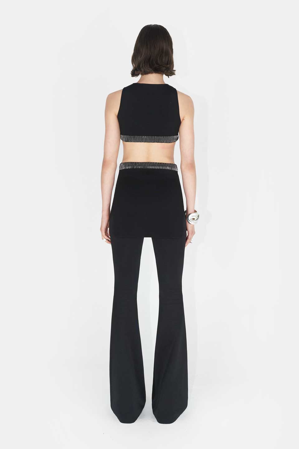 Mirrored Luna Top - Black