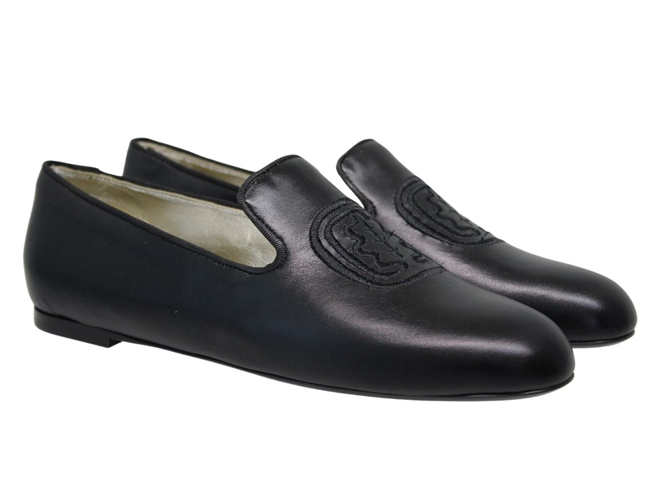 3qty NEW  / Mules Callie en cuir -  Black