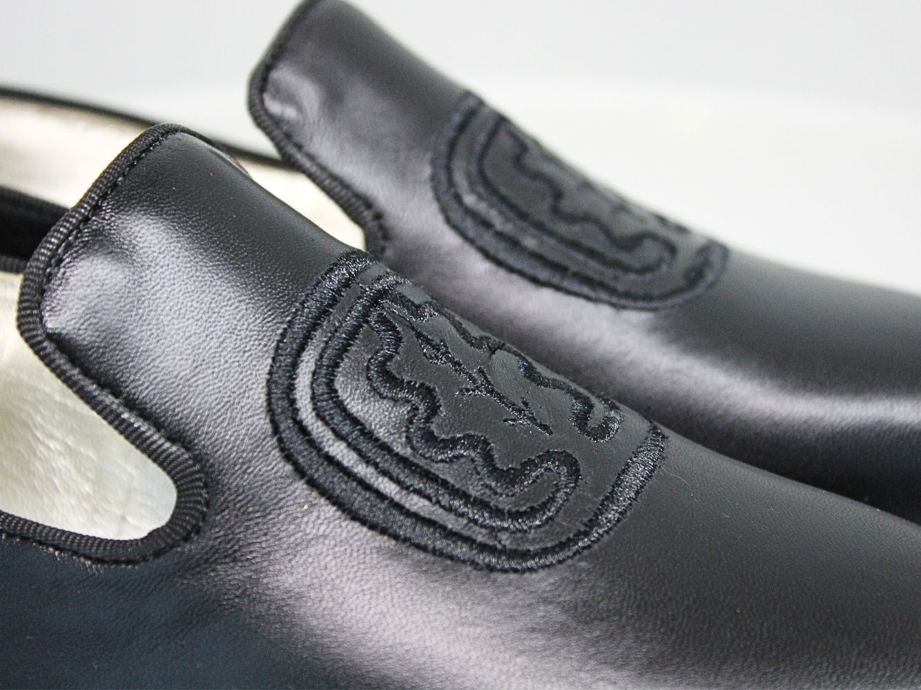 3qty NEW  / Mules Callie en cuir -  Black