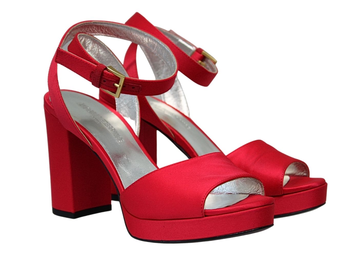 3qty NEW  / Sandales Laura compensée 80 -  Cherry