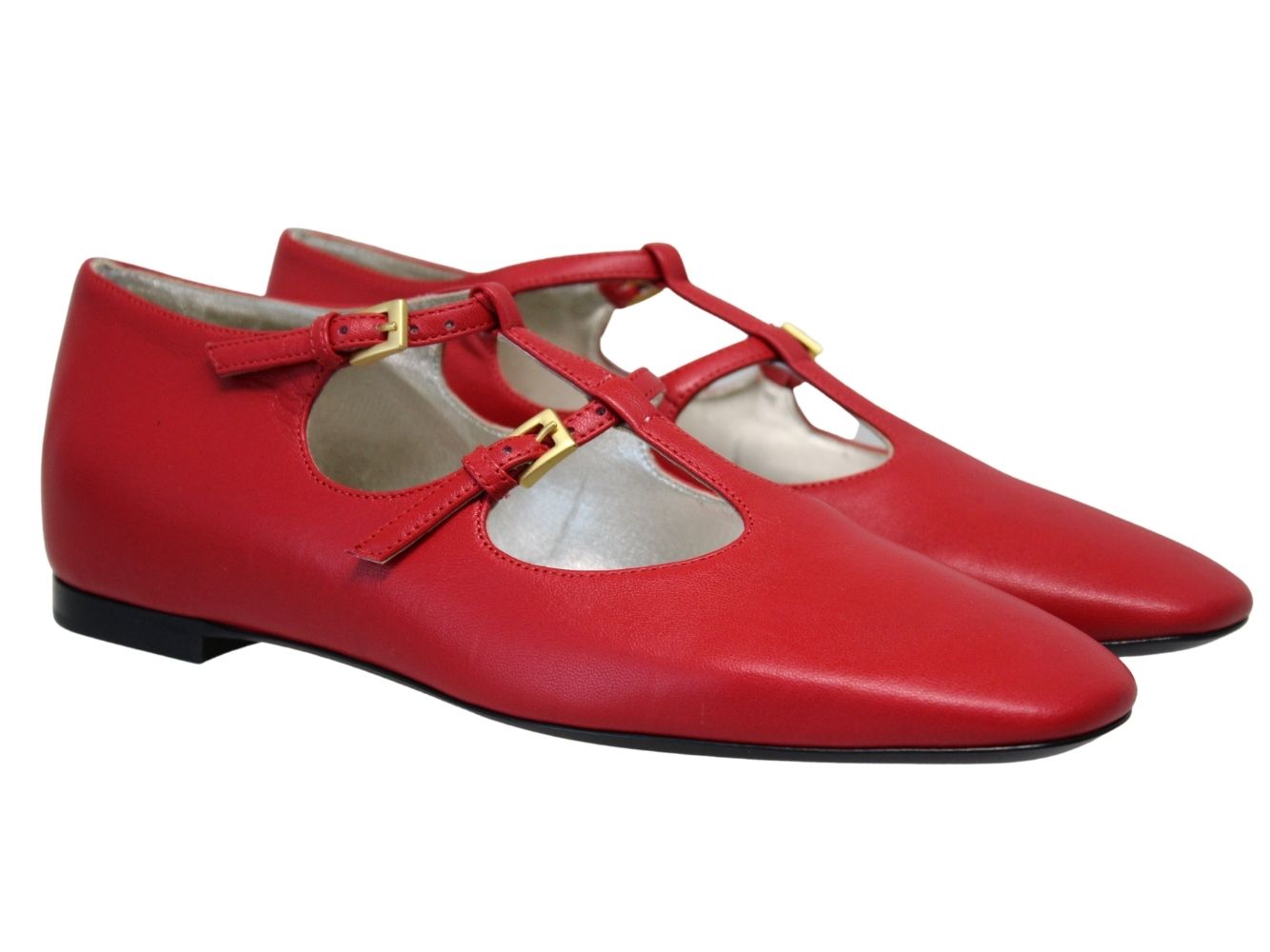 1qty NEW  / Babies Philae en cuir -  Red