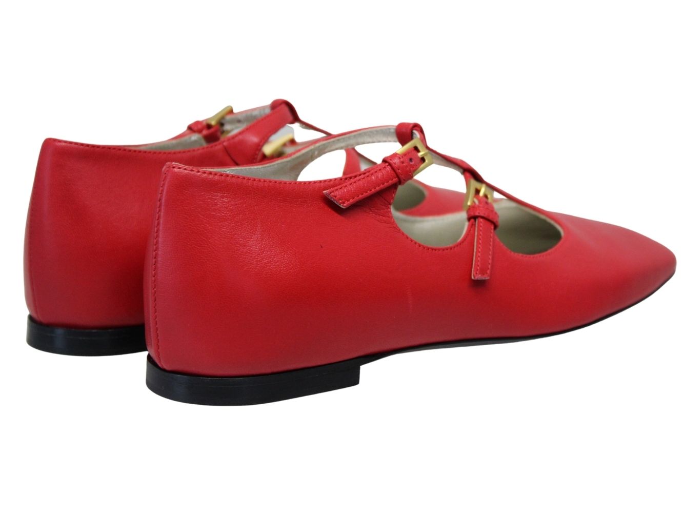1qty NEW  / Babies Philae en cuir -  Red