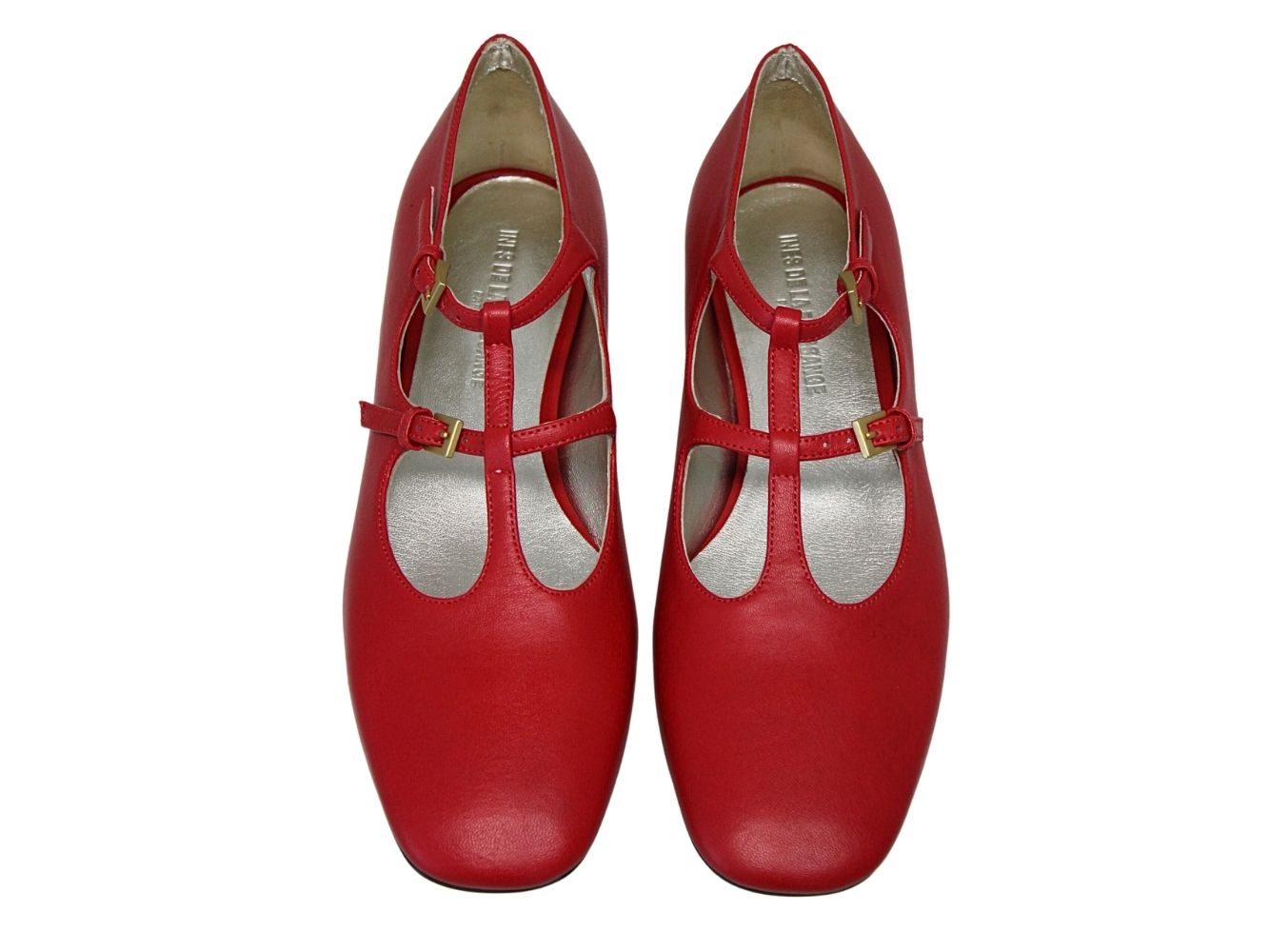 1qty NEW  / Babies Philae en cuir -  Red