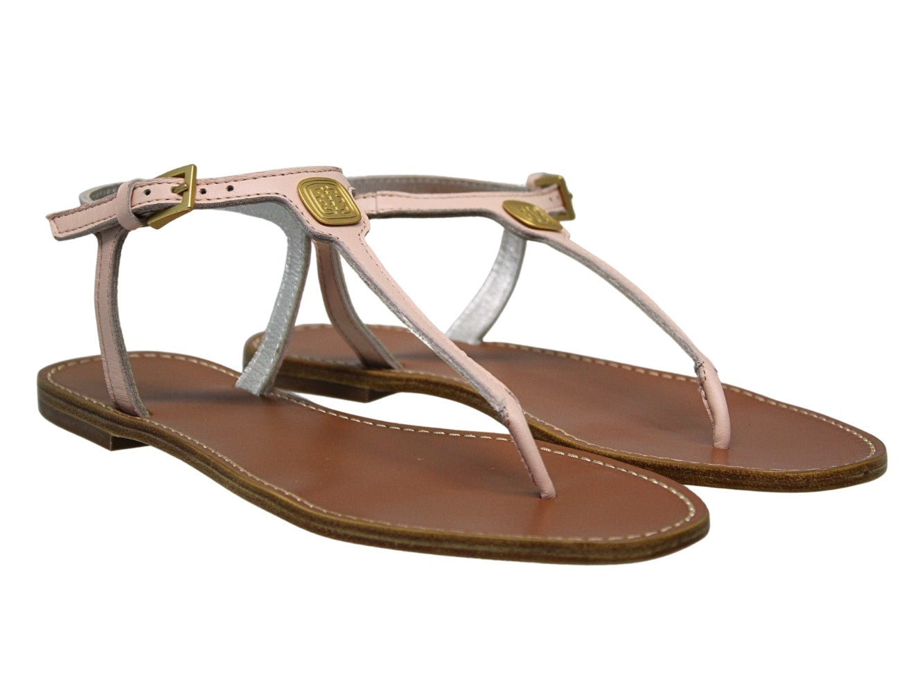 13qty NEW  / Sandales Jessica en cuir -  Nude