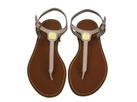 13qty NEW  / Sandales Jessica en cuir -  Nude