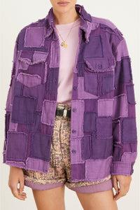 Surchemise Buche coupe oversize - Purple