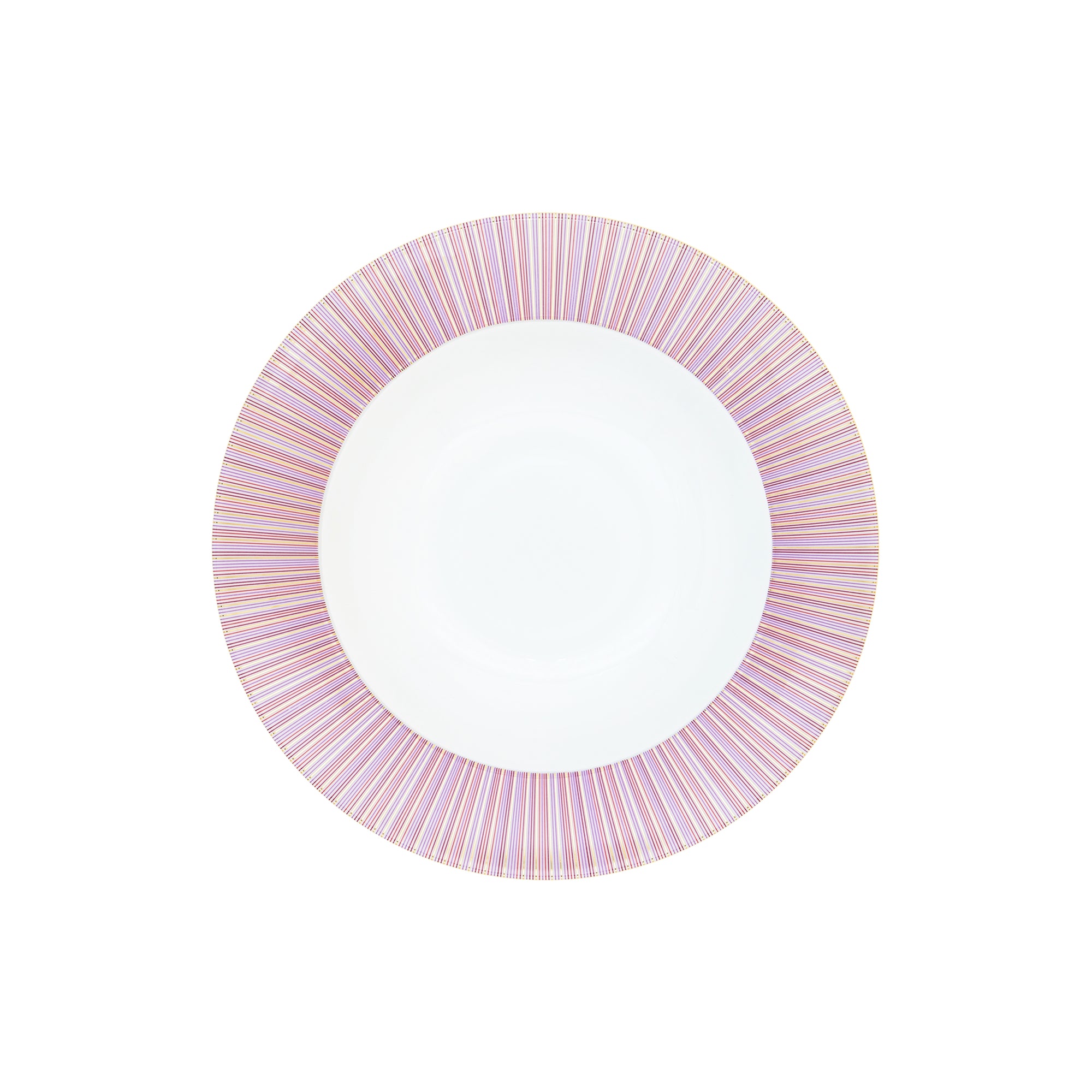 Assiette creuse Cape Cod en porcelaine - Cassis