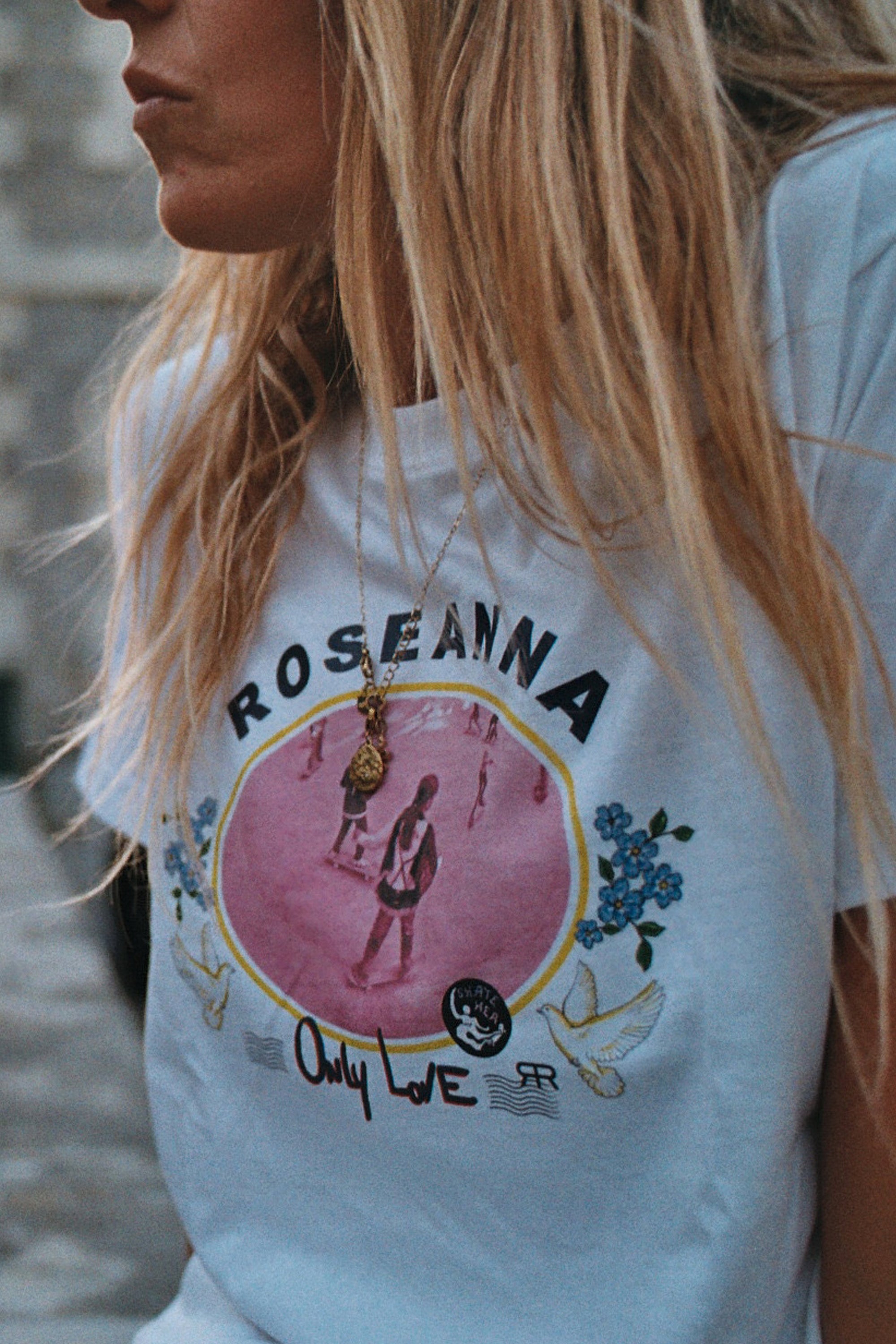 T-shirt Only Love - Blanc
