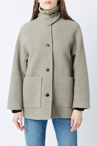 Manteau Carlota Albert en laine - Galet