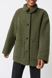 Manteau Carlota Albert en laine - Kaki