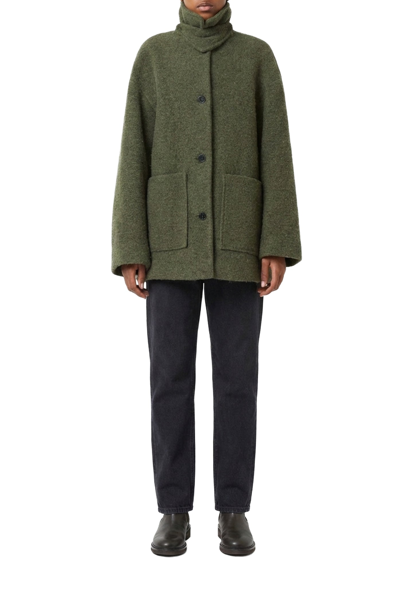 Manteau Carlota Albert en laine - Kaki