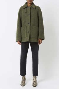 Manteau Carlota Albert en laine - Kaki
