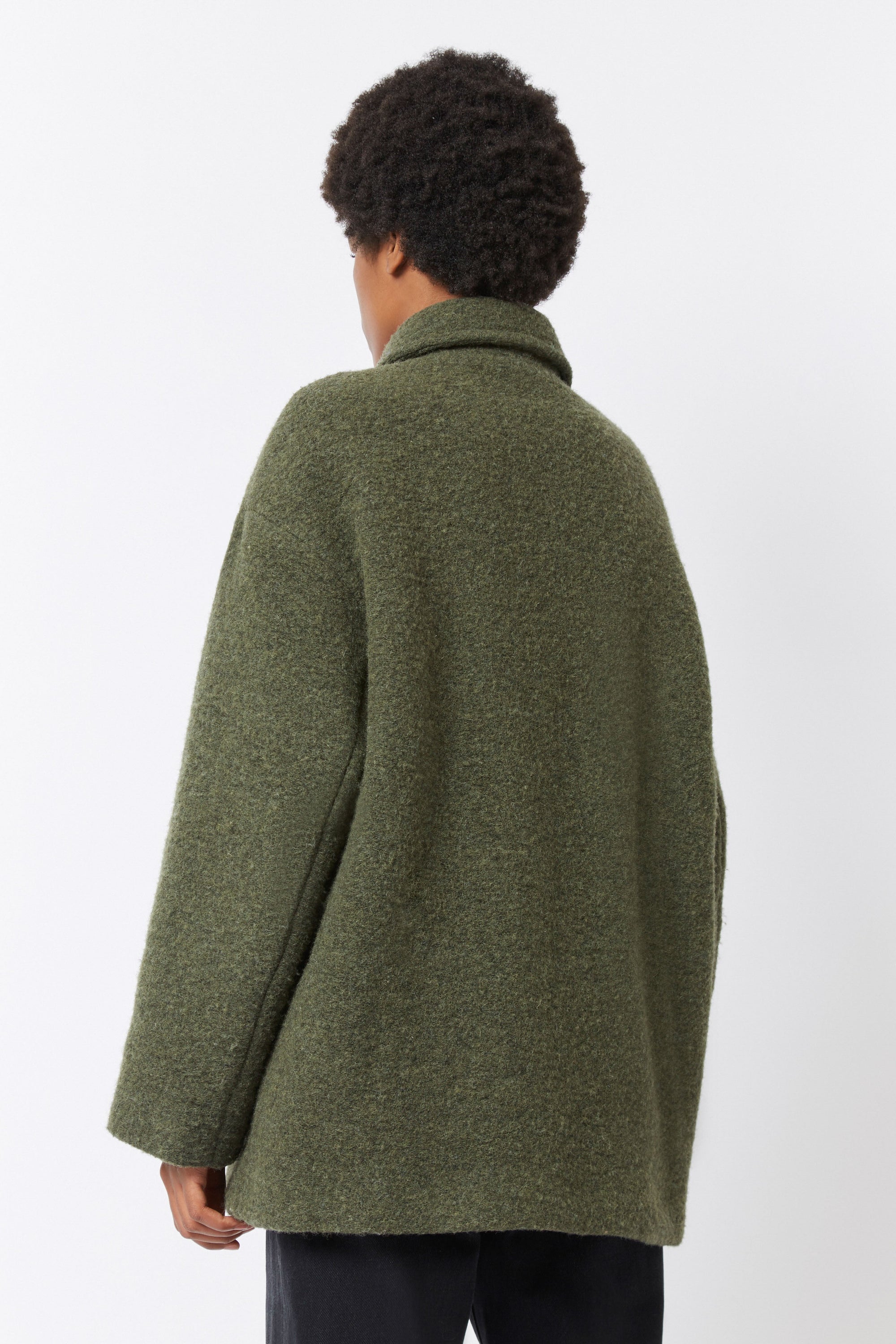 Manteau Carlota Albert en laine - Kaki