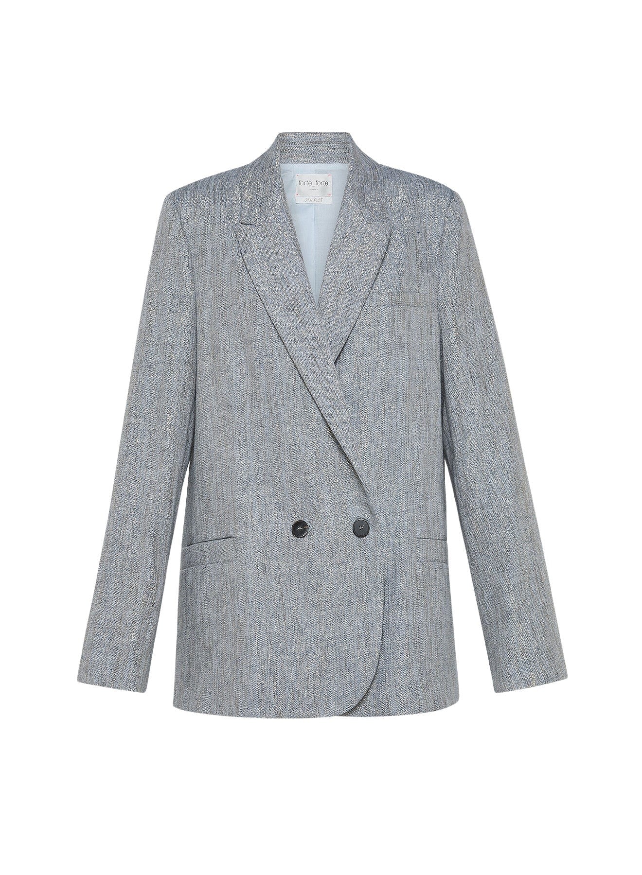 Veste boxy en lin - Sky Dust