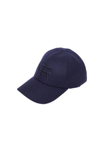 Casquette Ball Bauhaus en laine - Marine
