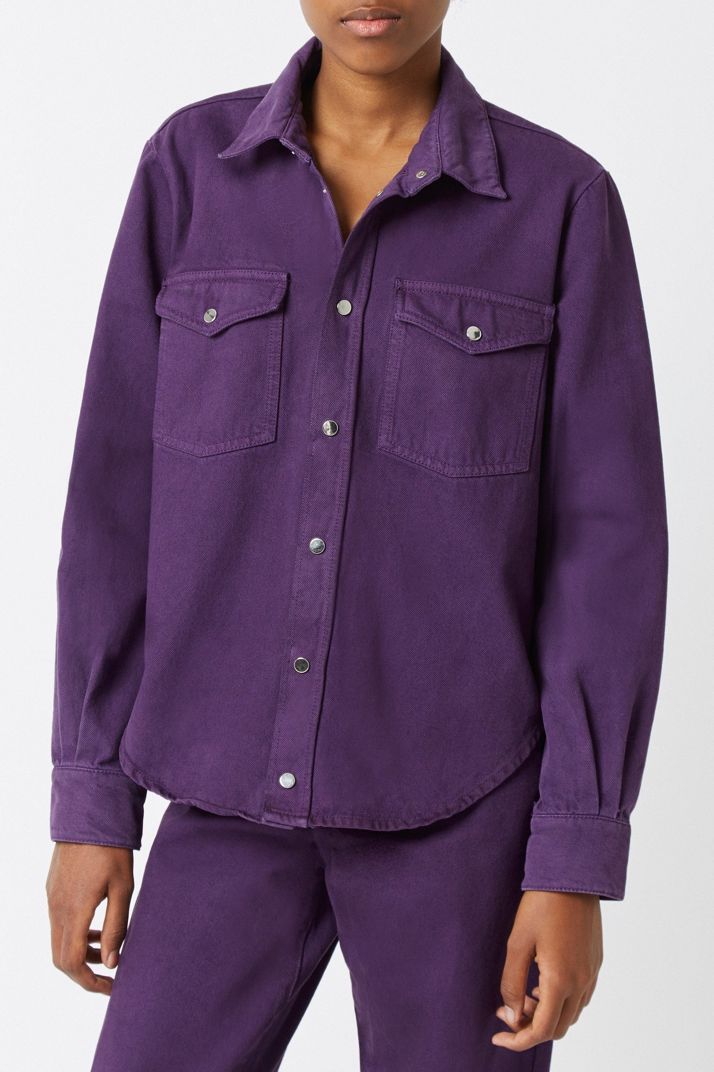 Chemise Wilson Color Block - Violet