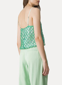 Sequin fishnet top - Boreale