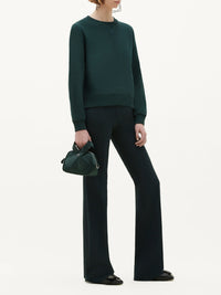 Sweatshirt Hirondelle en molleton - Vert Fonce