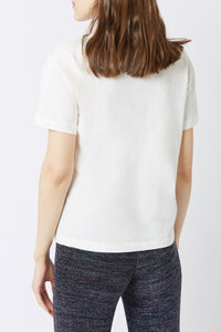 T-shirt Never en coton - Lait