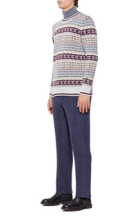 Arlo Pant en bleu marine foncé cachemire bouclette