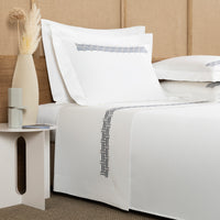 BICOLORE / DOUBLE PARURE DE LIT AVEC 2 TAIES D'OREILLER 51X71