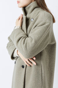Manteau Matilda Albert en laine - Galet