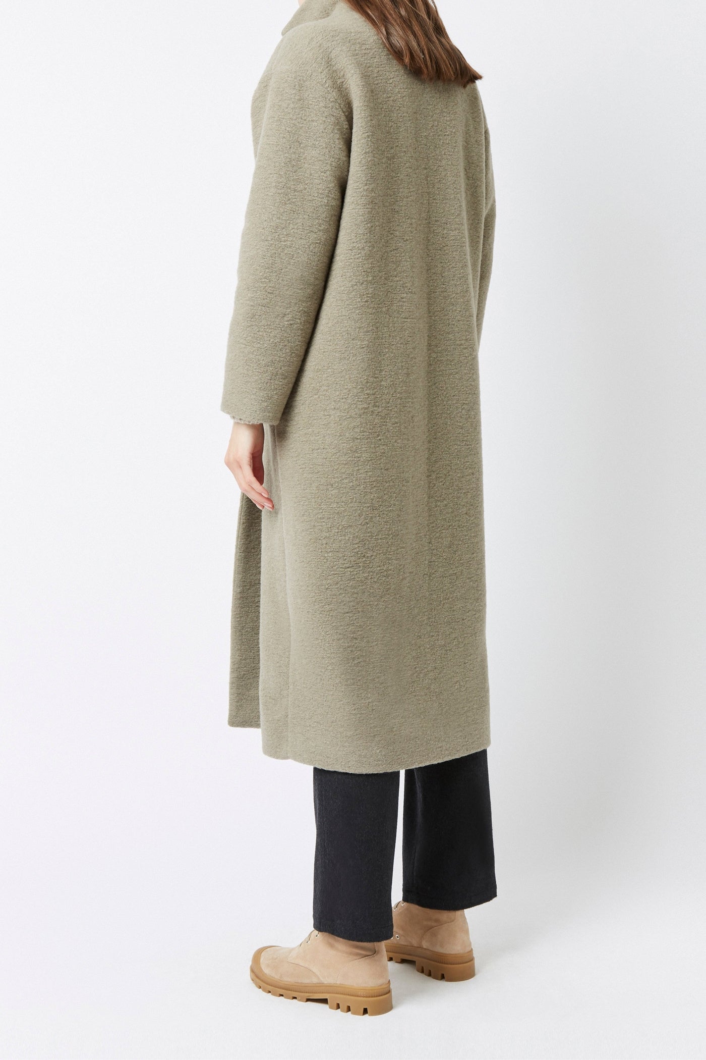 Manteau Matilda Albert en laine - Galet
