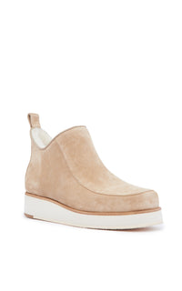 Harry Boot en beige crosta daim