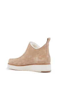 Harry Boot en beige crosta daim