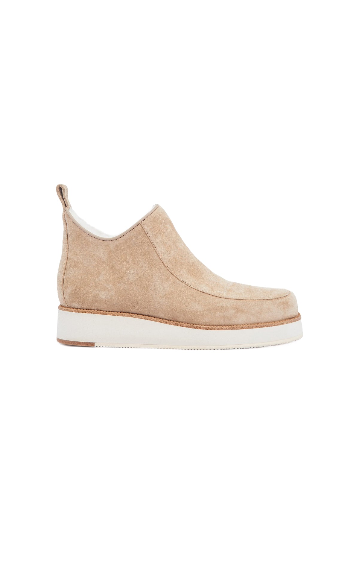 Beige / Bottines Harry en cuir - Beige