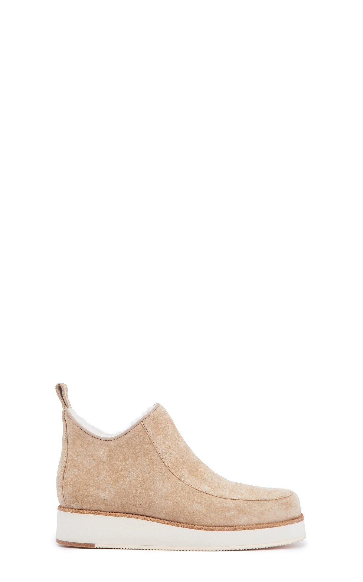 Harry Boot en beige crosta daim